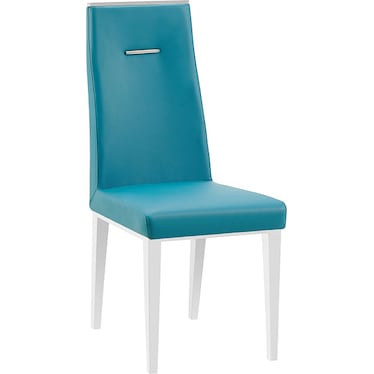 Giselle Turquoise Side Chair