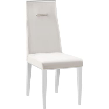 Giselle Silver Velvet Side Chair