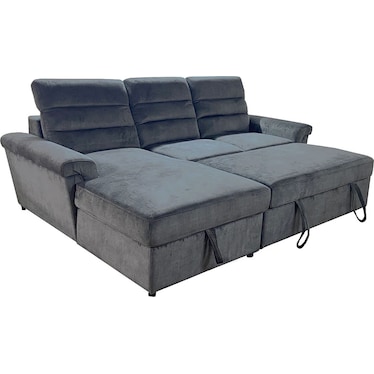 Hannes Left Storage Chaise Sleeper Sectional