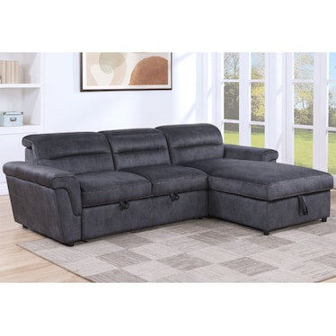 Hannes Right Storage Chaise Sleeper Sectional