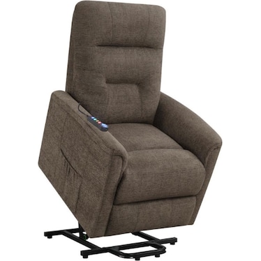 Henrietta Brown Power Lift Massage Recliner