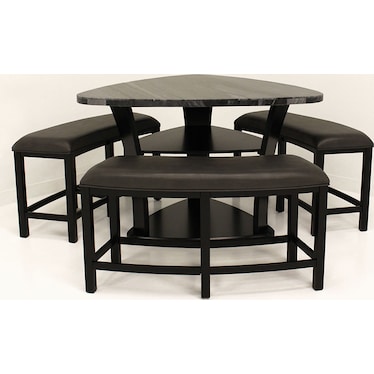 Hilson Counter Height Dining 4 Pcs Set