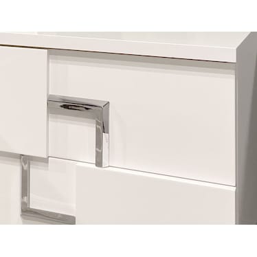 Infinity White Nightstand