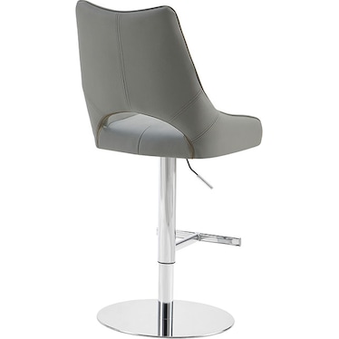 Isaac Dark Gray Adjustable Bar Stool