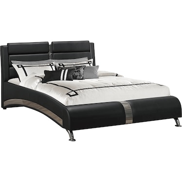 Jeremaine Black Queen Bed