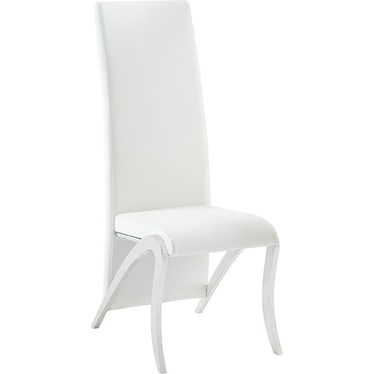 Julia White High Back Side Chair