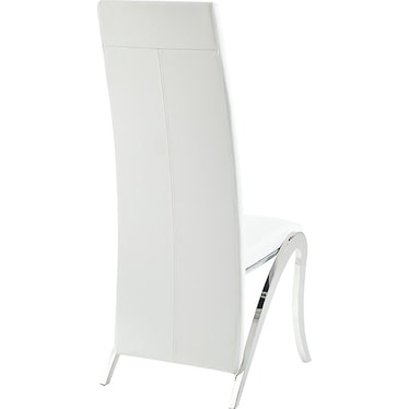 Julia White High Back Side Chair