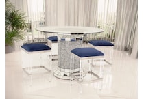 julie dining sets blu pcs  