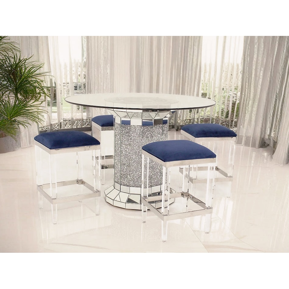 julie dining sets blu pcs  