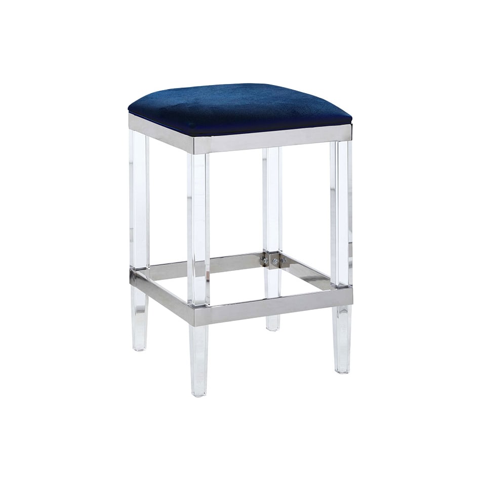 julie stools  blue vel  