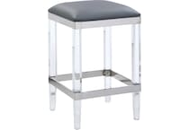 julie stools  gry pu  