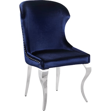 Kai Blue Upholstered Side Chair