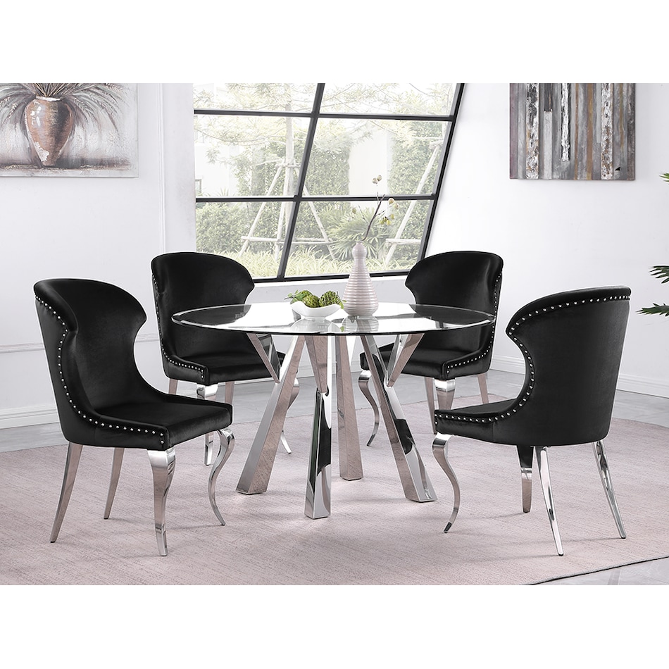 kai dining sets blk pcs  