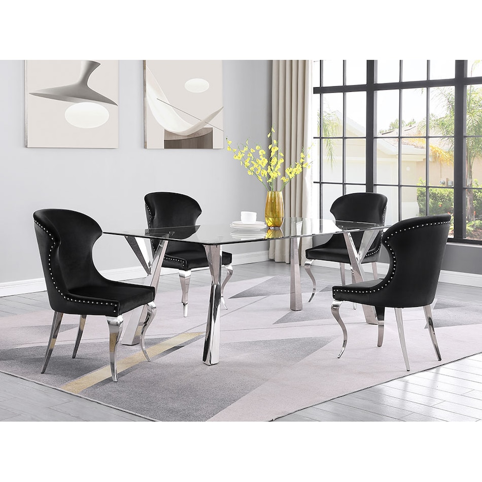 kai dining sets blk pcs  