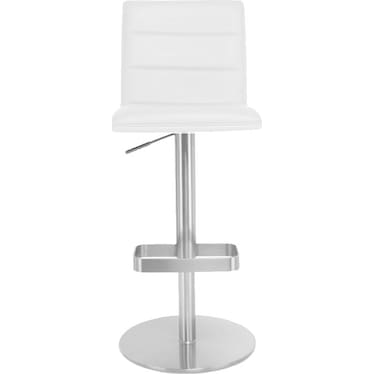 Kanpur White Adjustable Stool