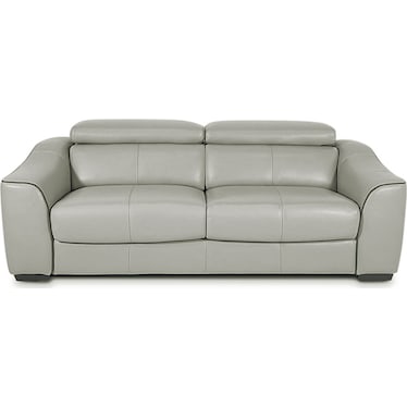 Kerala Gray Leather European Sleeper Sofa