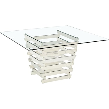 Kessel Square White Dining 5 Pcs Set