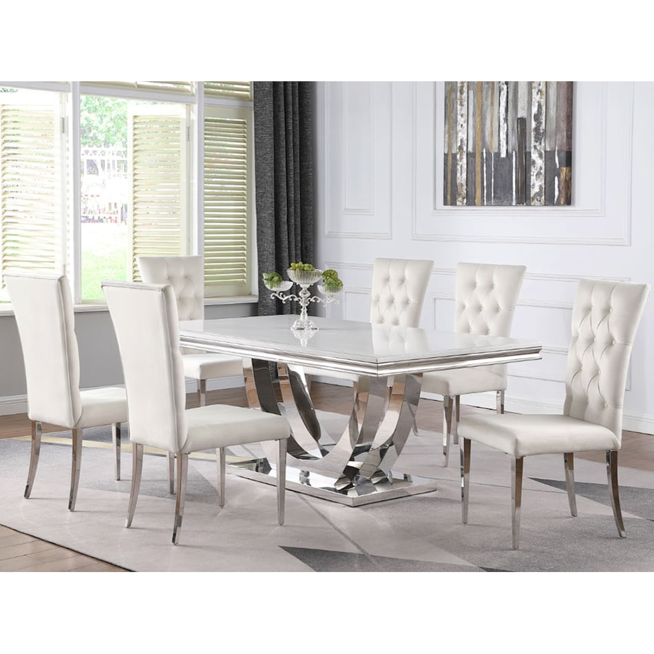 kiana dining sets  wht pcs  