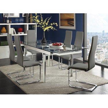 Lagos Gray Dining 5 Pcs Set