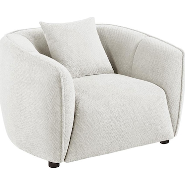 Belmar Ivory Chenille Chair