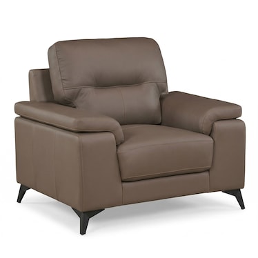 Seth Mocha Leather Chair