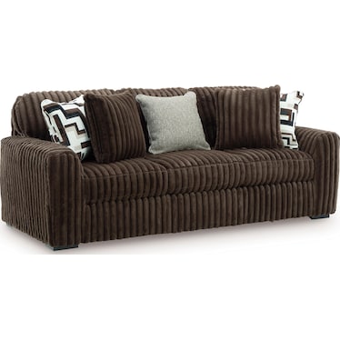 Laurenn Chocolate Sofa