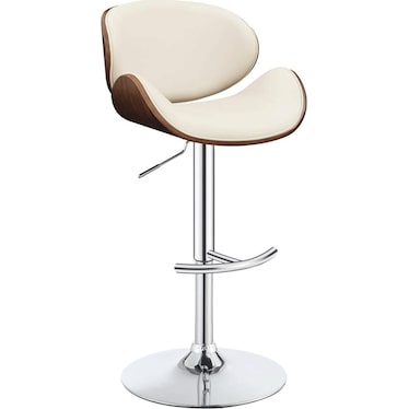 Lester Cream Adjustable Bar Stool