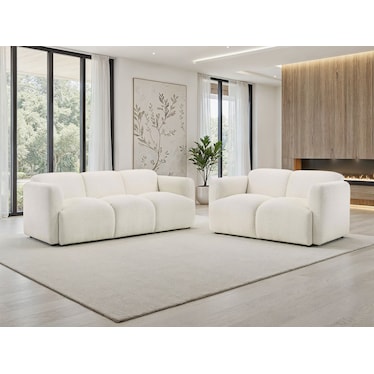 Maribel White 2 Pcs Set