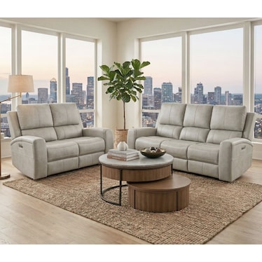 Dario Fog Triple Power Recliner 2 Pcs Set