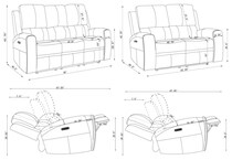 living room sets gry pcs  