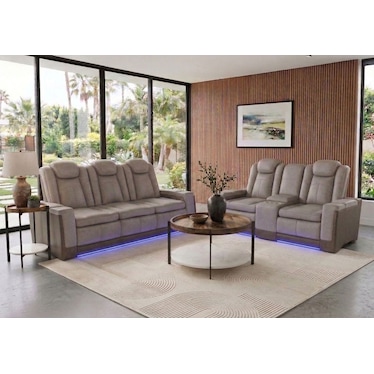Lantana Dual Power Recliner 2 Pcs Set