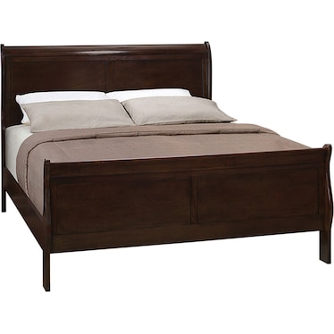 Louis Philippe Cappuccino King Bed