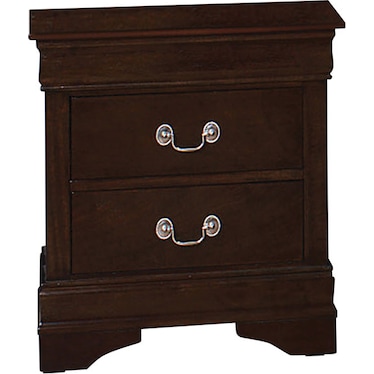 Louis Philippe Cappuccino Nightstand