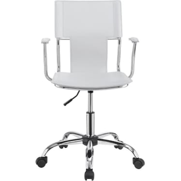 Louis White Office Chair