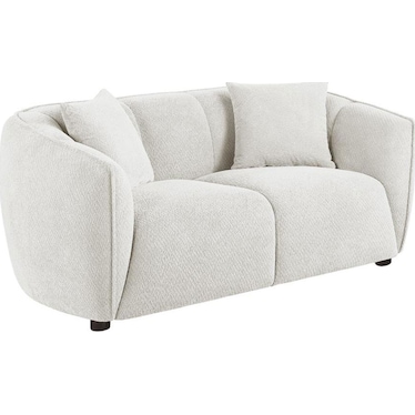 Belmar Ivory Chenille Loveseat