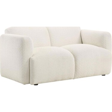 Maribel White Loveseat