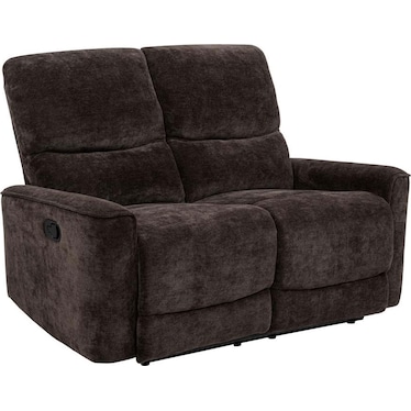 Liora Brown Chenille Recliner Loveseat