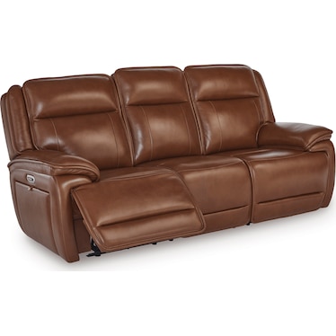 Blakely Leather Dual Power Recliner Sofa