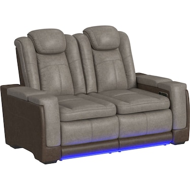 Carissa Dual Power Recliner Loveseat