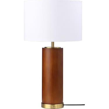 Aziel Wood Frame Table Lamp