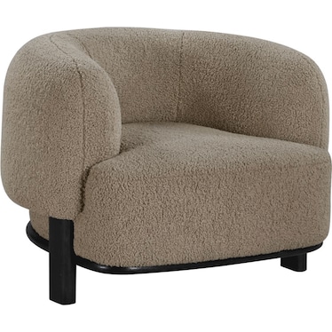 Mason Brown Barrel Back Accent Chair