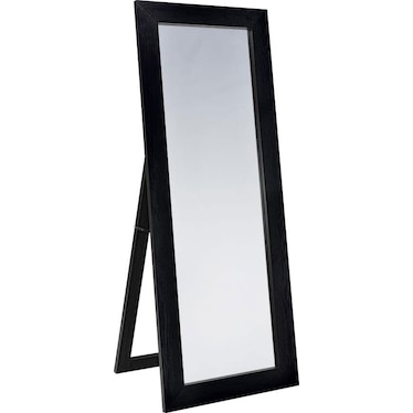 Remy Black Floor Mirror