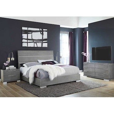 Milano Grey King 3 Pcs Set