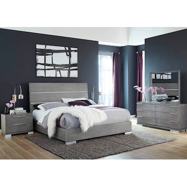 Milano Grey King 4 Pcs Set