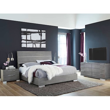 Milano Grey Queen 3 Pcs Set