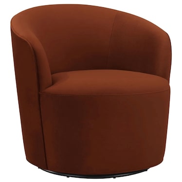 Milton Burnt Orange Swivel Chair