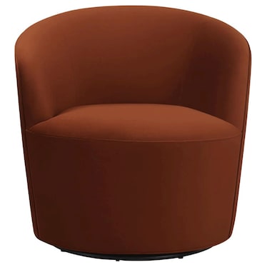 Milton Burnt Orange Swivel Chair