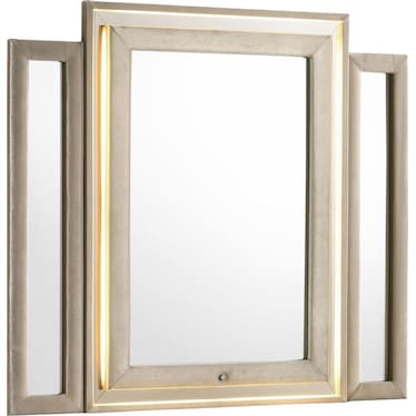 Thaddeus Ivory & Camel LED Mirror