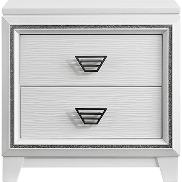 Moondance White Nightstand