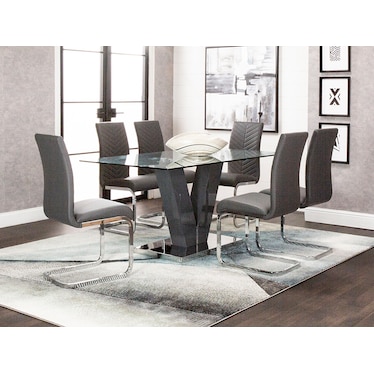 Murano Charcoal Dining 5 Pcs Set